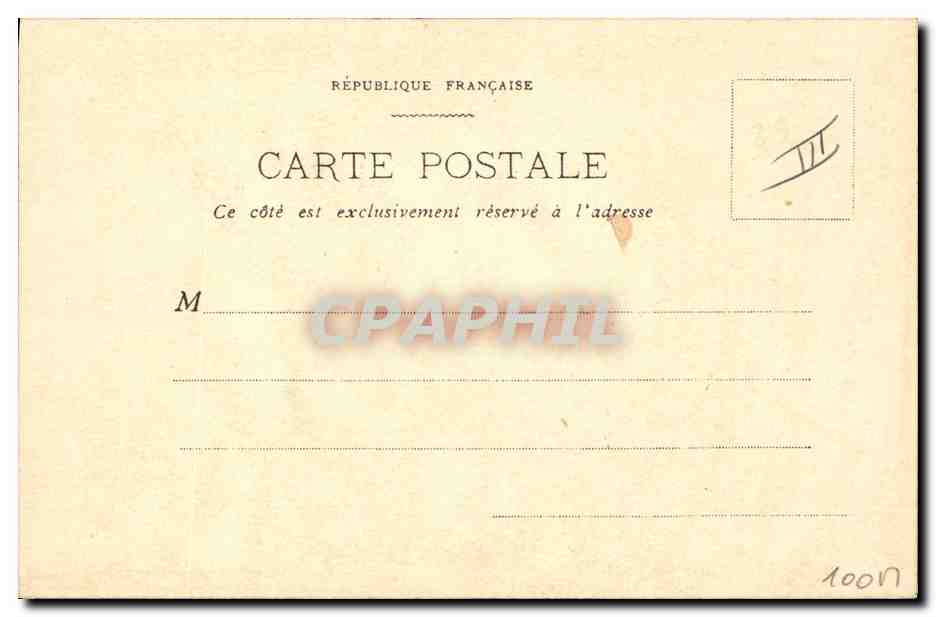 Silhouette d'un homme à chapeau — éditeur inconnu — n° de série non visible — Reverso