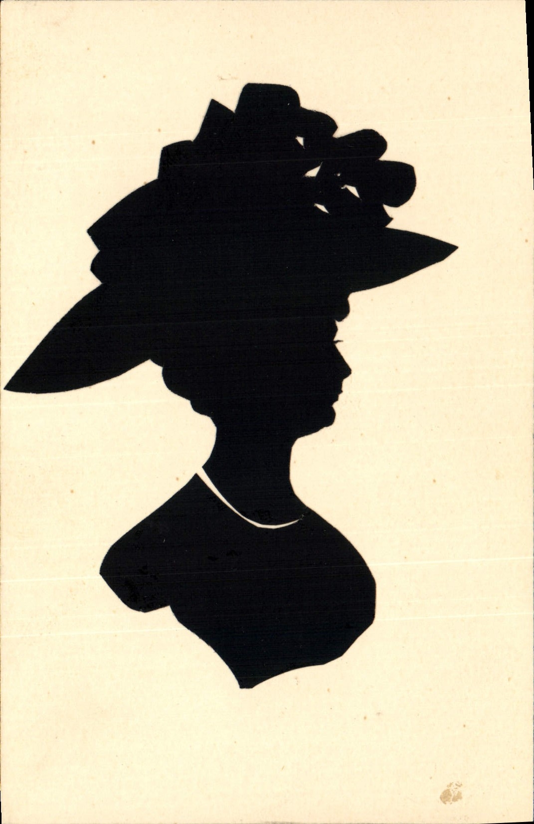 Silhouette d'une femme — style Art Déco — éditeur inconnu, n° de série 10617