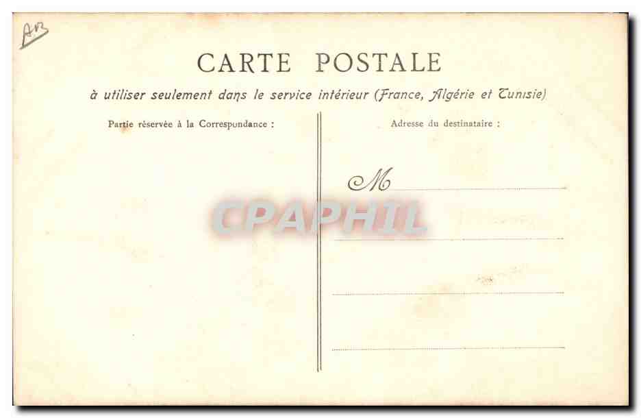 Tarjeta postal antigua Contra la luz Mujer — Reverso