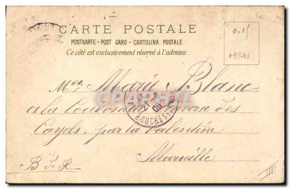 Vue de rue en hiver — Louis Jean — éditeur non visible — Verso