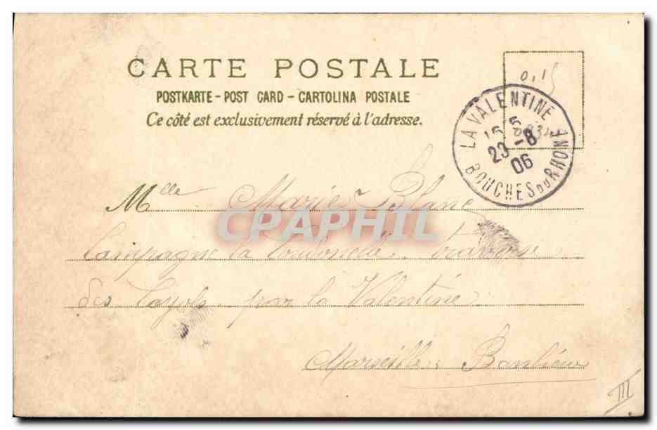 CPA Contre la lumiere Chateau — Reverso