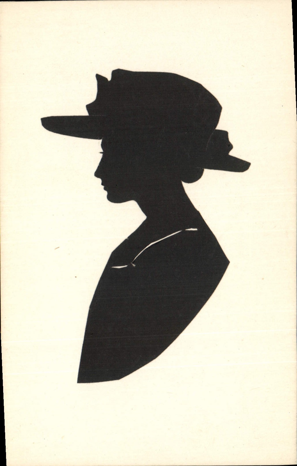 Silhouette di una donna — ritratto — editore sconosciuto