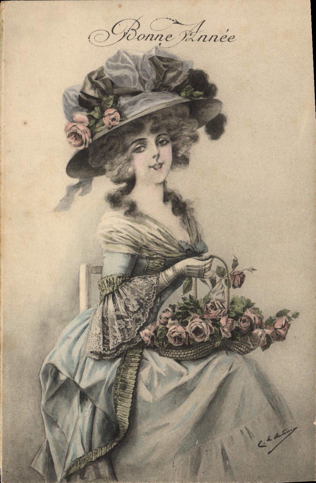 CPA Fantaisie Illustrateur Femme