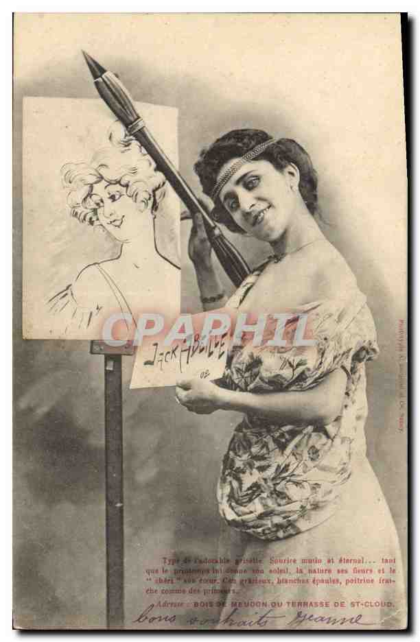 CPA Fantaisie Illustrateur Femme Peintre Jack Abeille 
