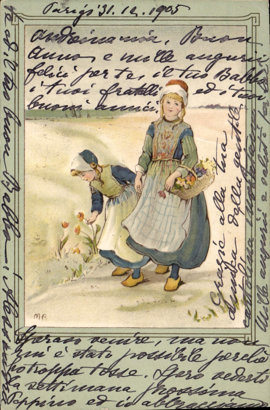 CPA Fantaisie Illustrateur Enfants Pays-Bas