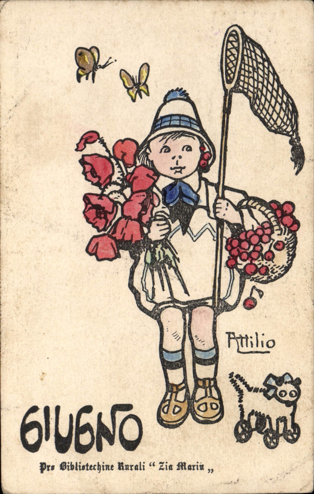 CPA Fantaisie Illustrateur Enfant Attilio