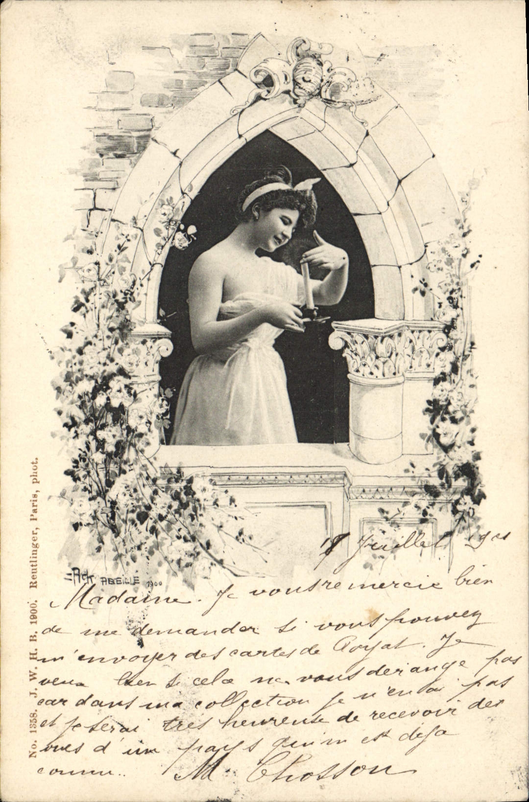 CPA Fantaisie Illustrateur Femme Jack Abeille