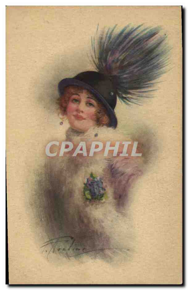 CPA Fantaisie Illustrateur Femme