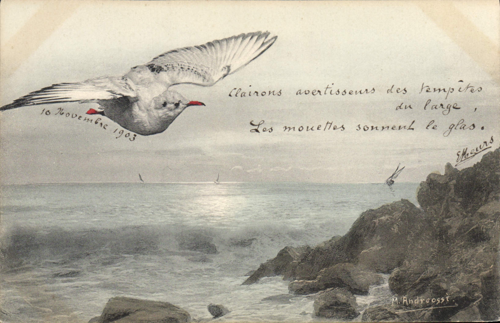 CPA Fantaisie Illustrateur Oiseau