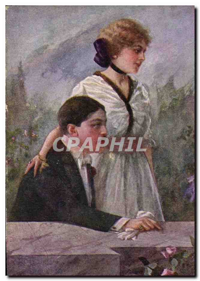 CPA Fantaisie Illustrateur Femme