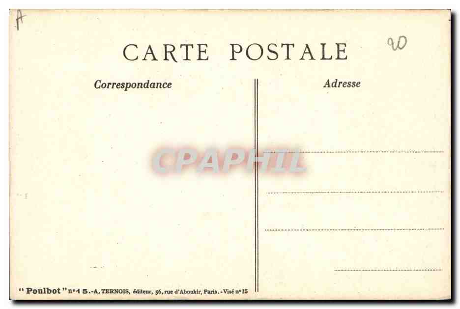 CPA Fantaisie Illustrateur Poulbot Militaria — Rückseite