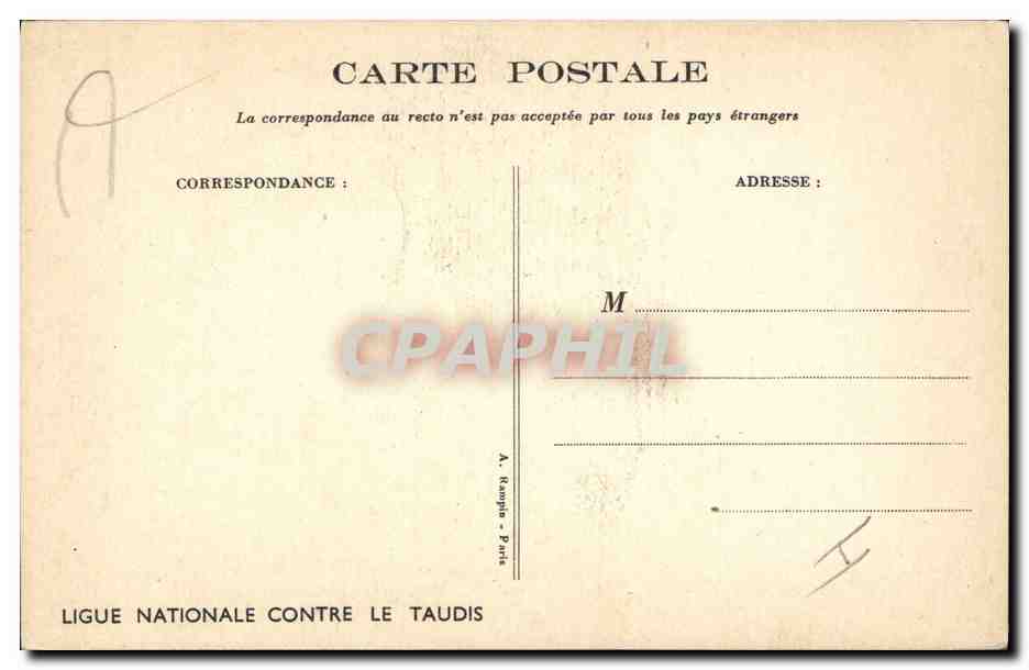 CPA Fantaisie Illustrateur Poulbot  — Verso