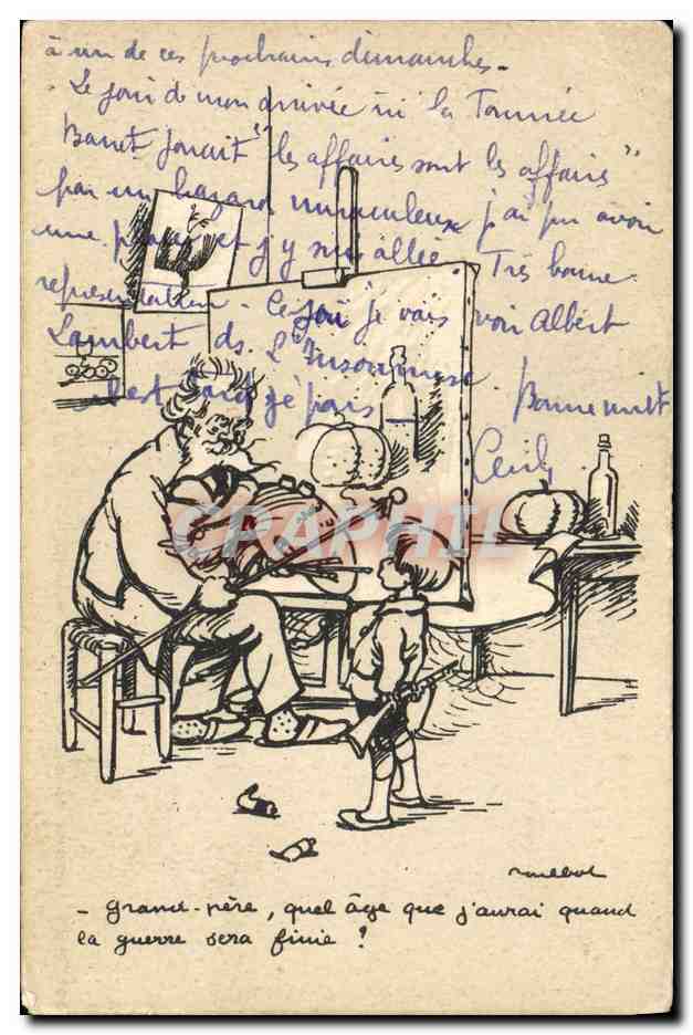 CPA Fantaisie Illustrateur Poulbot Peintre