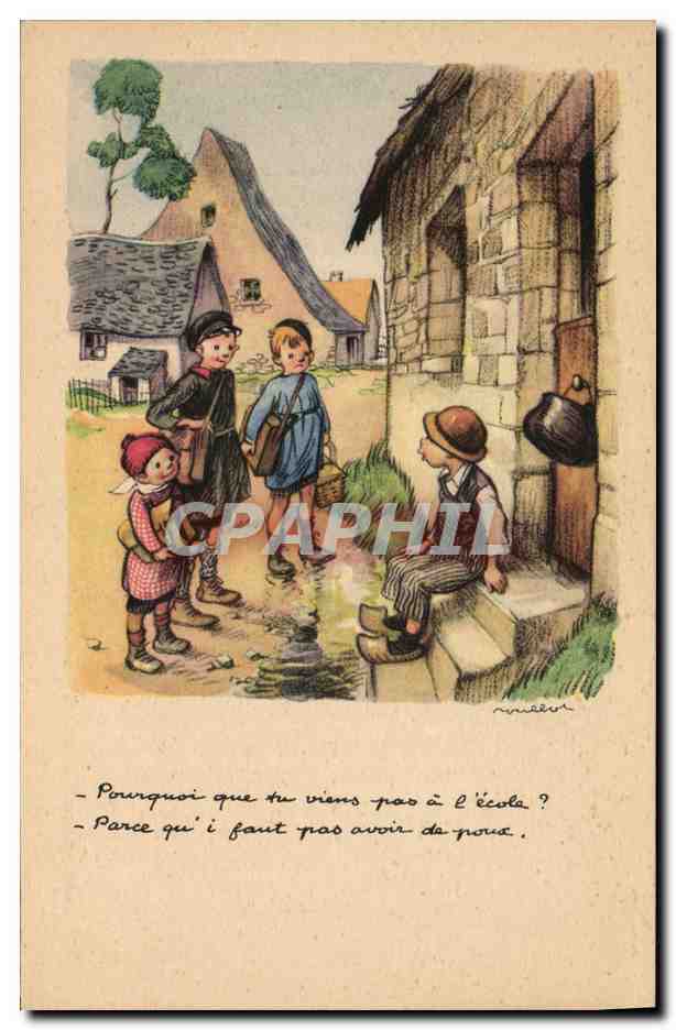 CPA Fantaisie Illustrateur Poulbot 