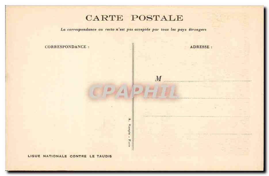 CPA Fantaisie Illustrateur Poulbot  — Verso