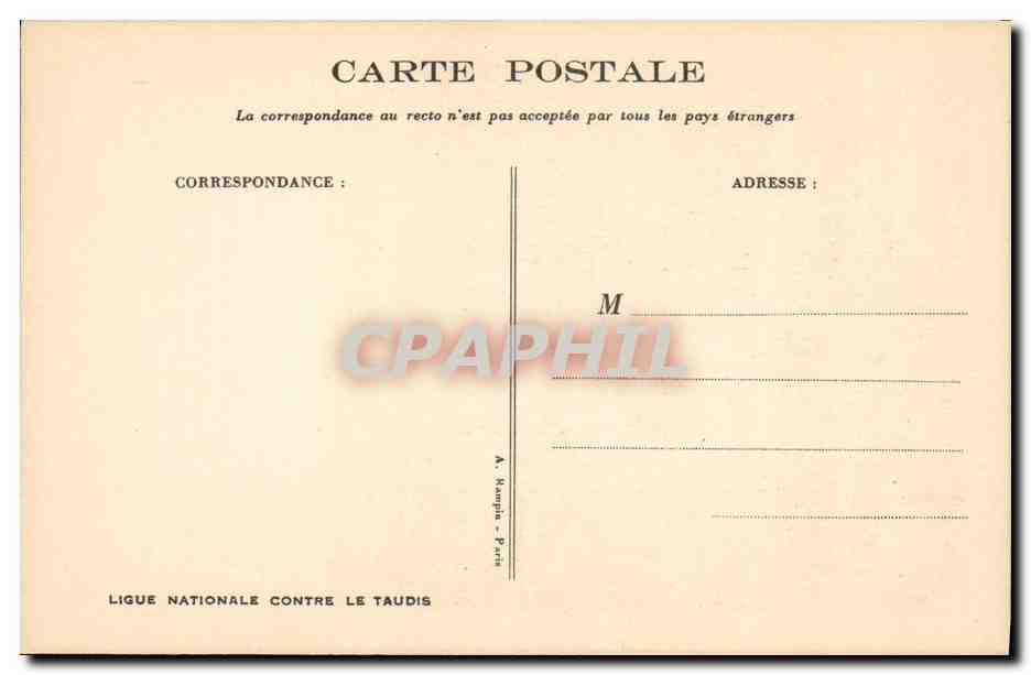 CPA Fantaisie Illustrateur Poulbot  — Verso