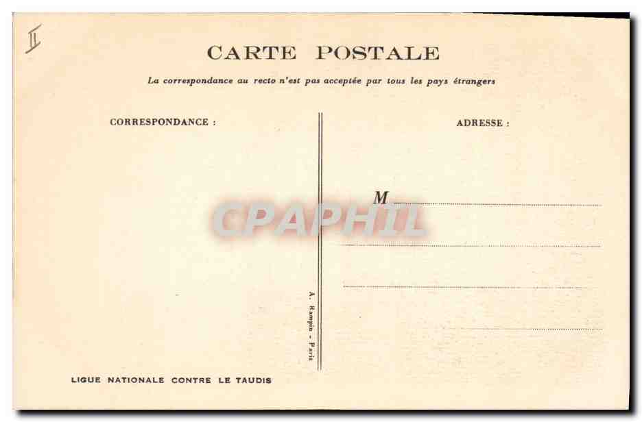 CPA Fantaisie Illustrateur Poulbot  — Verso
