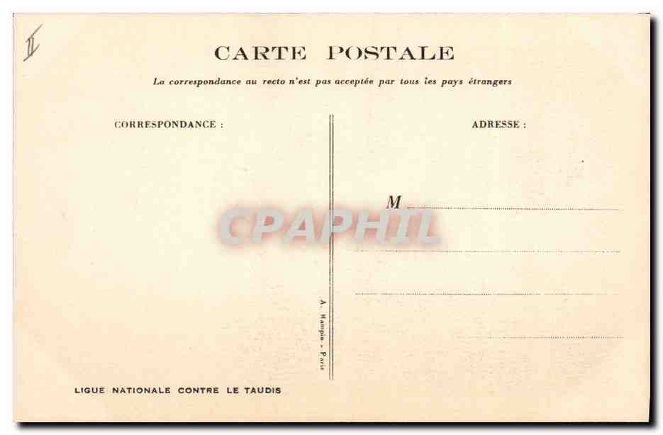 CPA Fantaisie Illustrateur Poulbot  — Verso