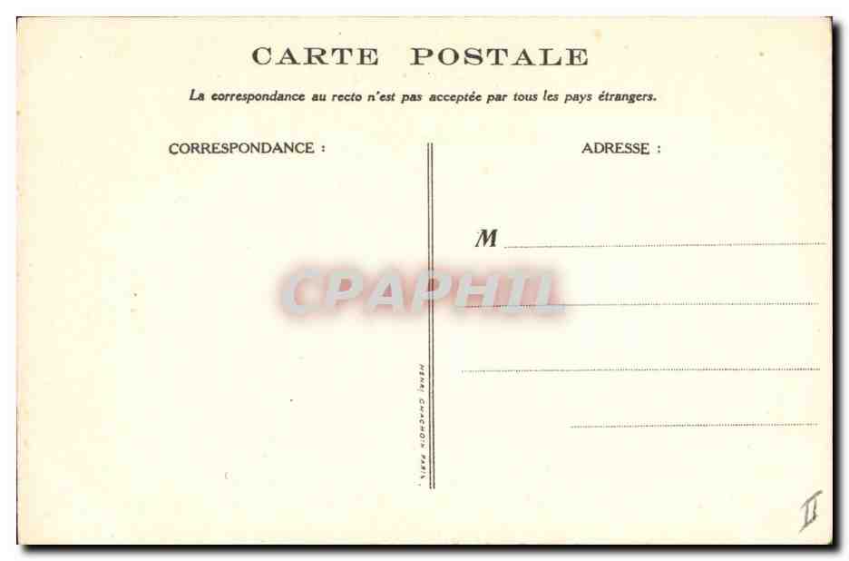 CPA Fantaisie Illustrateur Poulbot Victor Hugo La legende des siecles Le Crapaud Grenouille — Rückseite