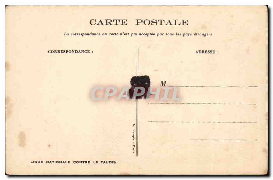 CPA Fantaisie Illustrateur Poulbot  — Verso