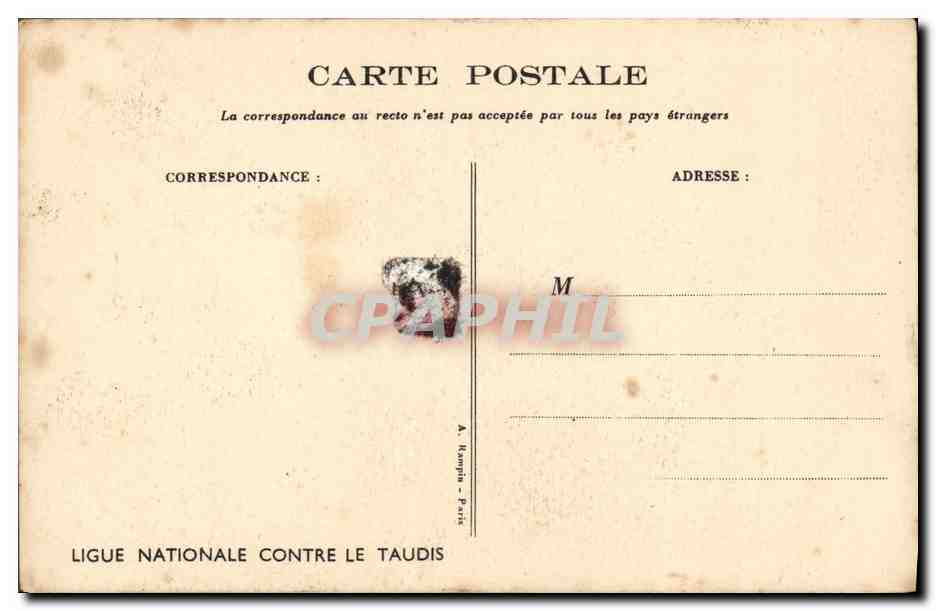 CPA Fantaisie Illustrateur Poulbot  — Verso