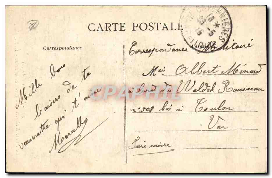 CPA Dolmen Menhir Environs d'Angers La Pierre Becherelle aux Bords de la loire  — Rückseite