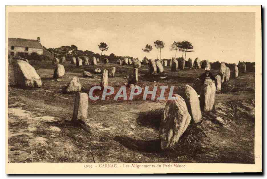 CPA Dolmen Menhir Carnac Les alignements du Petit Menec
