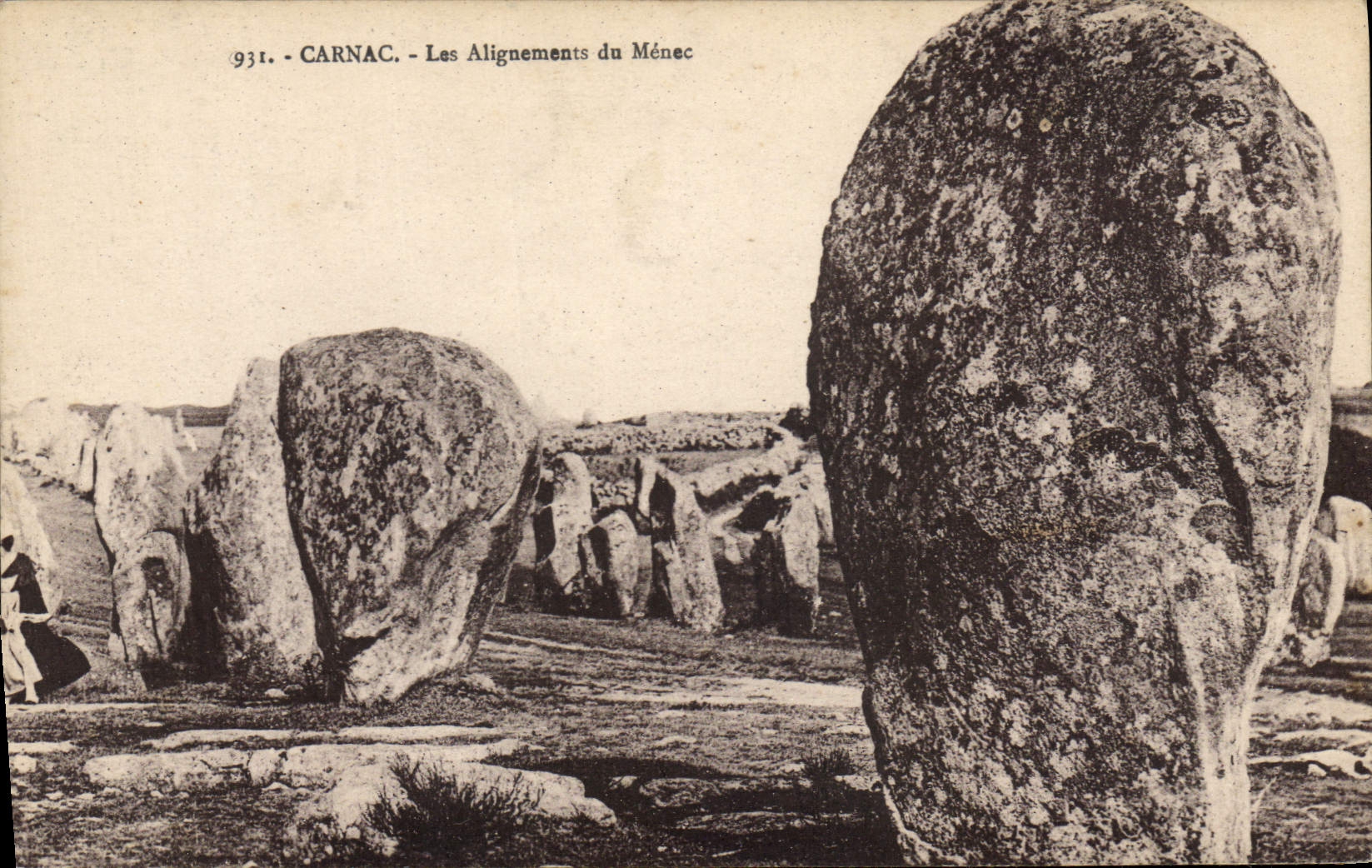 CPA Dolmen Menhir Carnac Les alignements du Menec