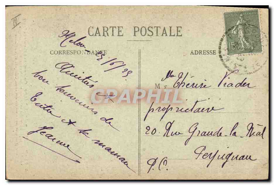 CPA Dolmen Menhir Plerin pres St Brieuc Croix antique a l'entree du bourg  — Verso
