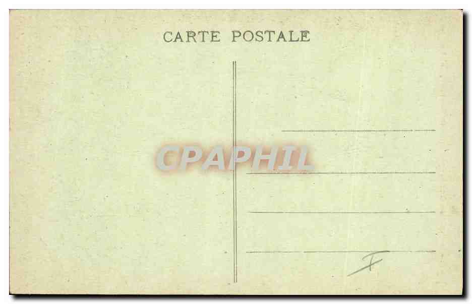 CPA Dolmen Menhir de Gueranpeulven en Berrien pres Huelgoat Folklore  — Verso
