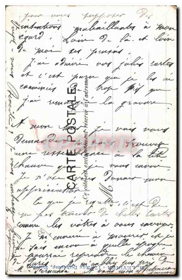 CPA Fantaisie Illustrateur Albert Guillaume Une qui s'y connait — Rückseite