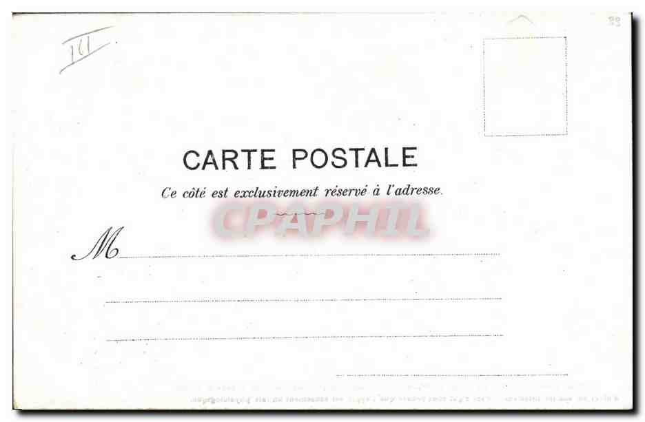 CPA Fantaisie Illustrateur Albert Guillaume Phychologie de l'appel — Rückseite