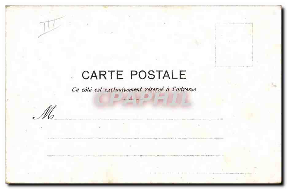 CPA Fantaisie Illustrateur Albert Guillaume L'eleve de Bonnat Militaria — Verso