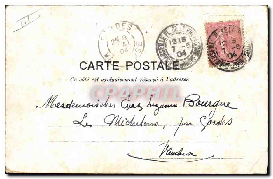 CPA Fantaisie Illustrateur Albert Guillaume Au trentieme kilometre — Verso