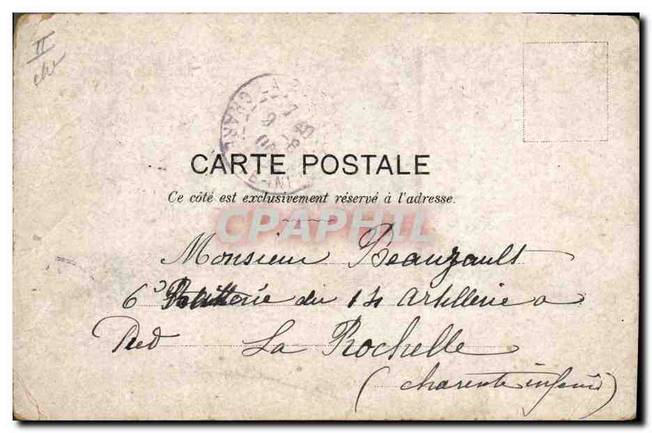 CPA Fantaisie Illustrateur Albert Guillaume Militaria — Verso