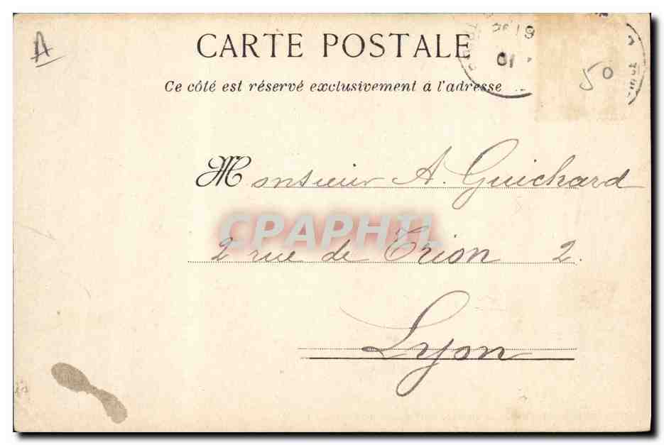 CPA Fantaisie Illustrateur Albert Guillaume Militaria — Rückseite