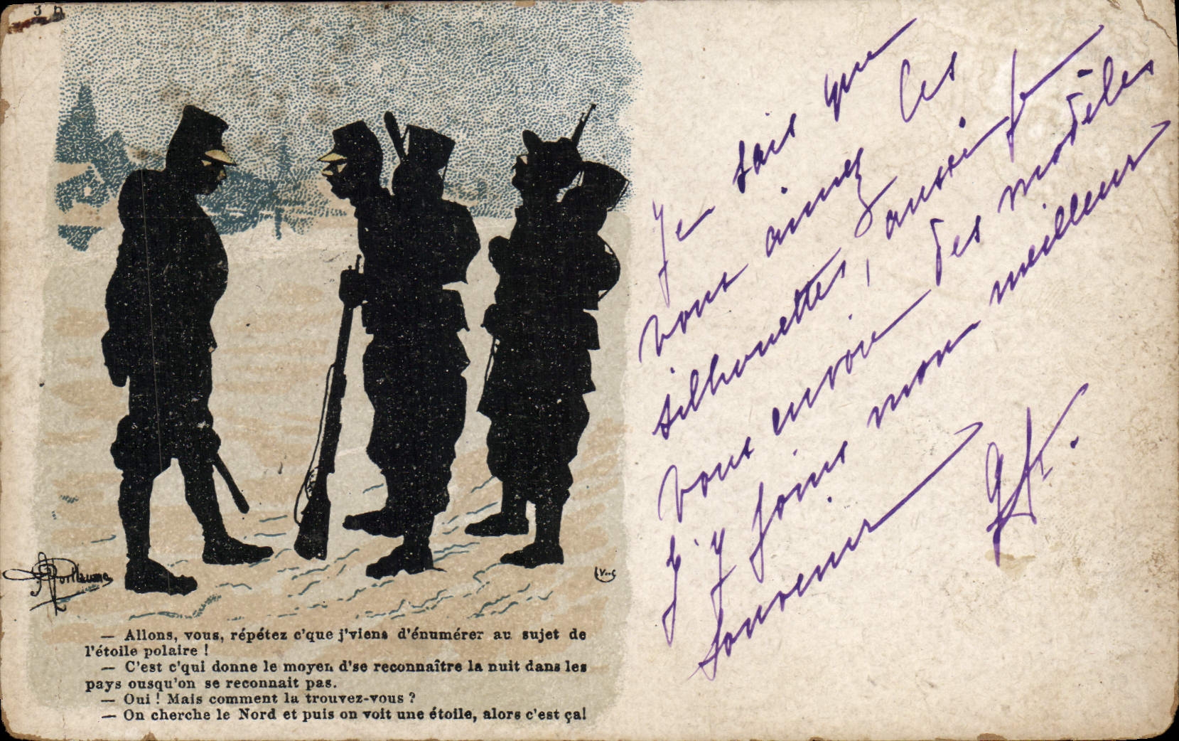 CPA Fantaisie Illustrateur Albert Guillaume Militaria 