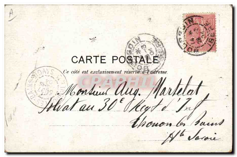 CPA Fantaisie Illustrateur Albert Guillaume Motifs de punition Chien Militaria — Rückseite