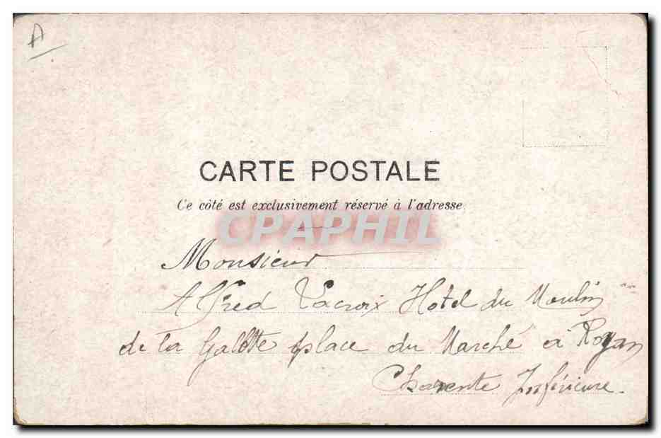 CPA Fantaisie Illustrateur Albert Guillaume Militaria — Rückseite