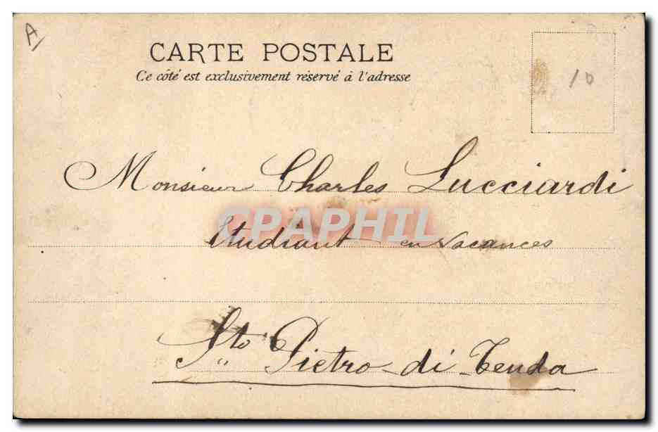 CPA Fantaisie Illustrateur Albert Guillaume Militaria — Rückseite