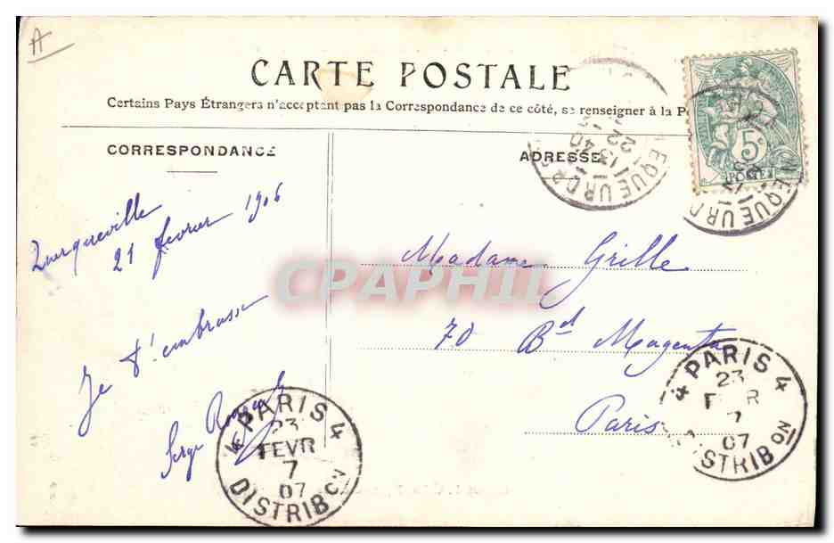 Artillerie de côte — Tir de mortiers de 300 mm — Collect. L. Colin, Équenudreville — Verso