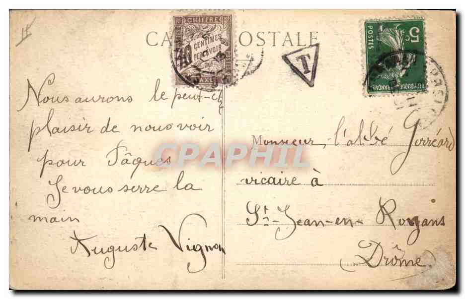 Champ de Tir de CHAMBARAN (Isère) — Pièce de 155 long... feu 1 — Le Chavarat, phot.-édit. Grand-Serre — Rückseite