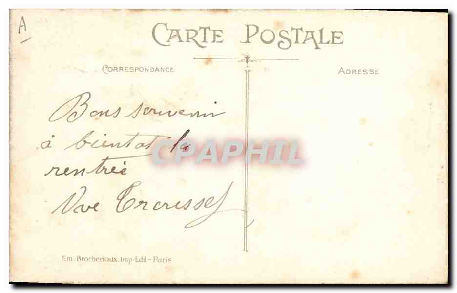 CPA Folklore Normandie La dentelliere  — Verso