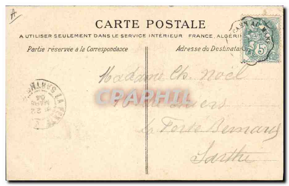 CPA Folklore Normandie Riche fermiere des environs de Lisieux — Verso