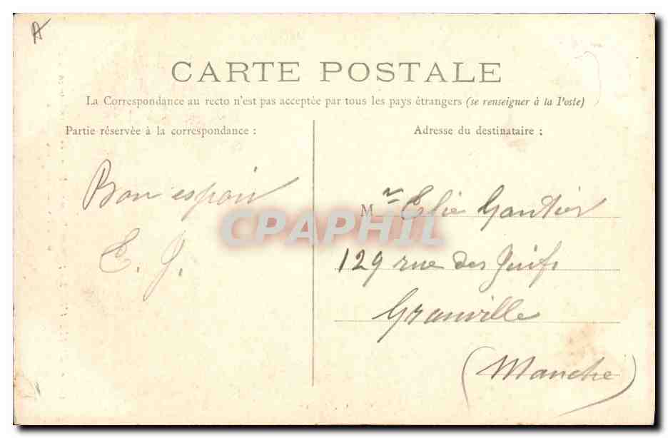CPA Folklore Normandie Villers Bocage  — Verso