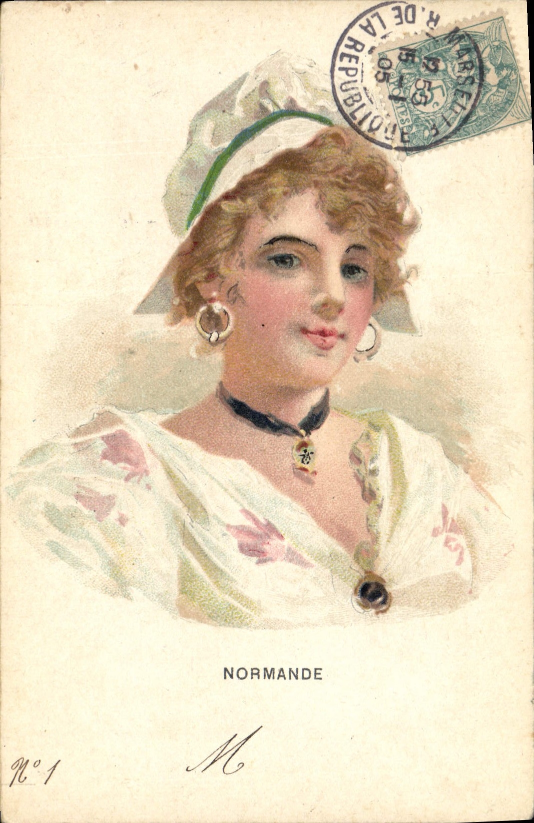 CPA Folklore Normandie Normande