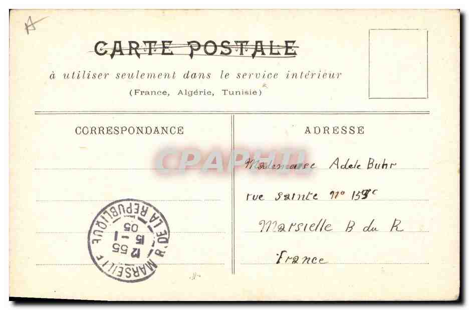 CPA Folklore Normandie Normande — Verso
