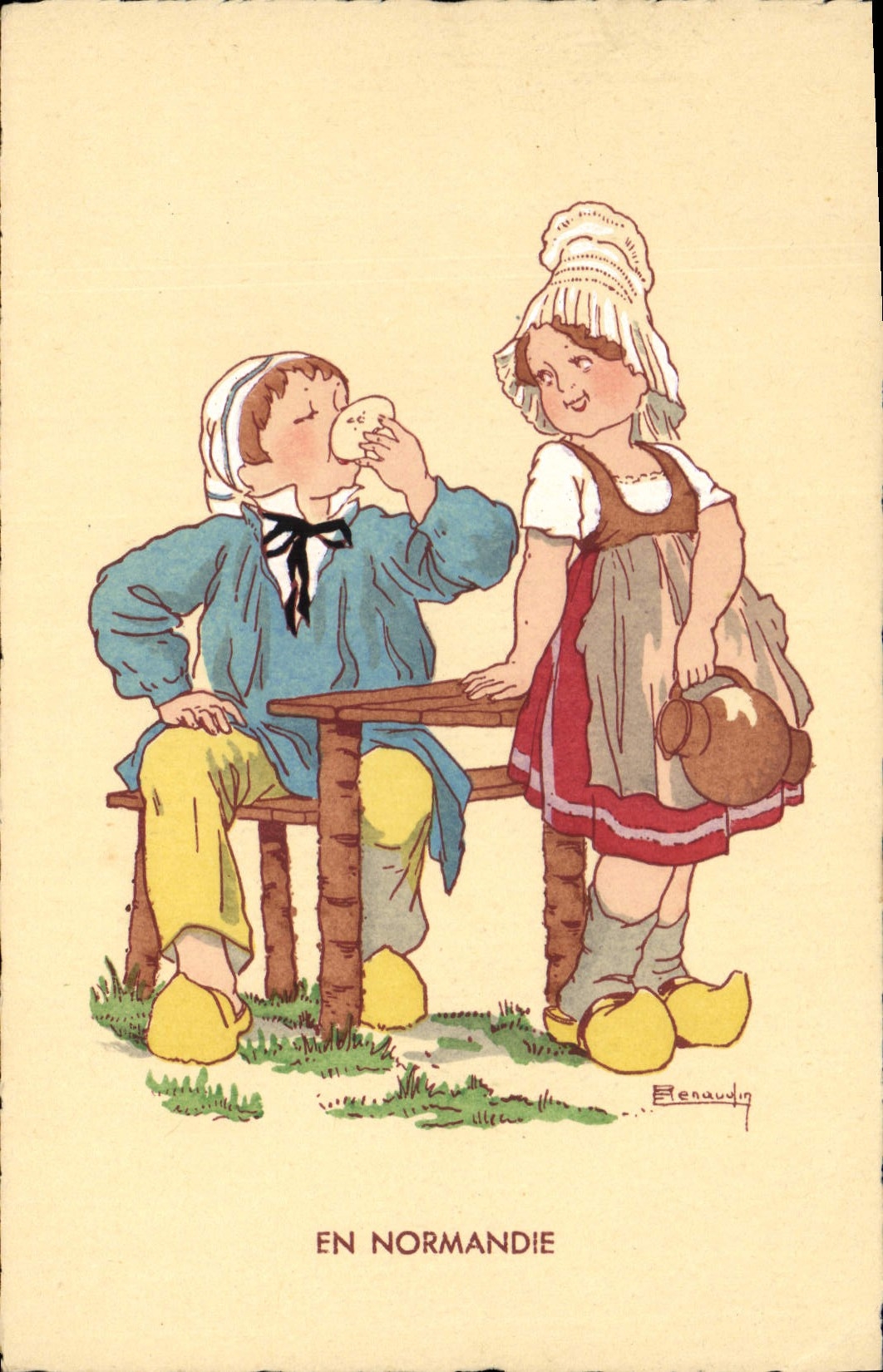 CPA Folklore Normandie