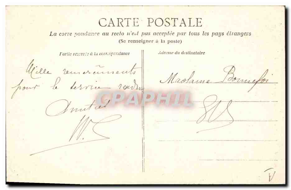 CPA Folklore Normandie Le bonnet de coton — Verso