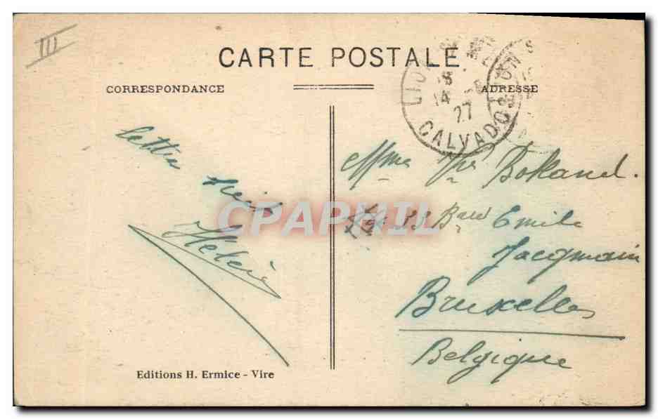 CPA Folklore Normandie — Verso